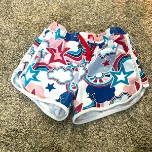Girls large patriotic shorts